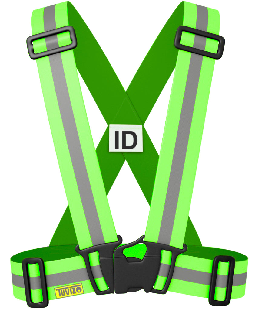 Tuvizo Reflective Vest for Running or Cycling.  Comfortable Reflective Gear to Increase Safety and Visibility