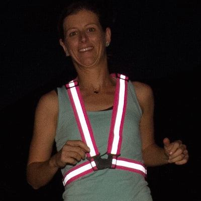 Tuvizo Reflective Vest for Running or Cycling.  Comfortable Reflective Gear to Increase Safety and Visibility