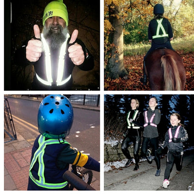 Tuvizo Reflective Vest for Running or Cycling.  Comfortable Reflective Gear to Increase Safety and Visibility