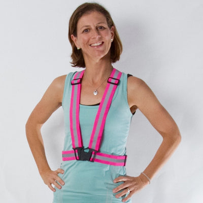Tuvizo Reflective Vest for Running or Cycling.  Comfortable Reflective Gear to Increase Safety and Visibility