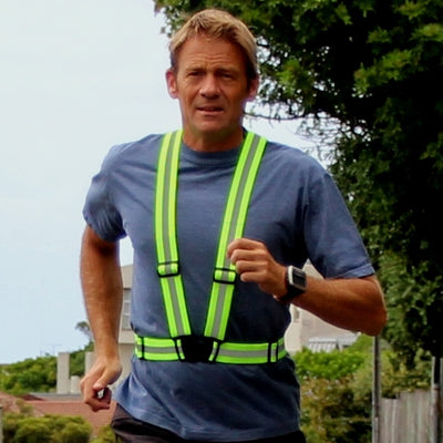 Tuvizo Reflective Vest for Running or Cycling.  Comfortable Reflective Gear to Increase Safety and Visibility