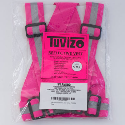 Tuvizo Reflective Vest for Running or Cycling.  Comfortable Reflective Gear to Increase Safety and Visibility